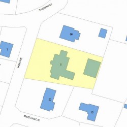 8 Park Ave, Newton MA 02458-2608 plot plan