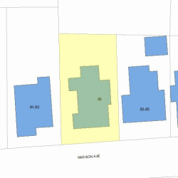 89 Madison Ave, Newton MA 02460-1904 plot plan