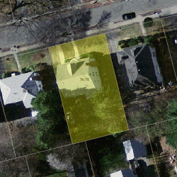 76 Athelstane Rd, Newton MA  02459-2419 aerial view