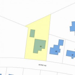 69 Moffat Rd, Newton MA  02468-1114 plot plan