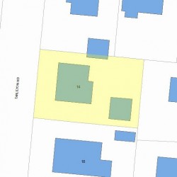 14 Tarleton Rd, Newton MA 02459-1733 plot plan