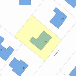244 Spiers Rd, Newton MA  02459-3727 plot plan