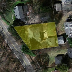 710 Quinobequin Rd, Newton MA 02468-2117 aerial view