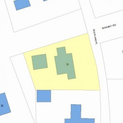 39 Rockland Pl, Newton MA 02464-1214 plot plan