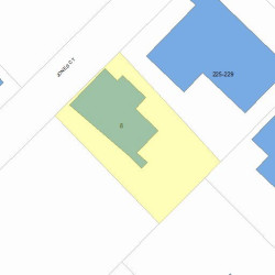 8 Jones Ct, Newton MA  02458-1219 plot plan