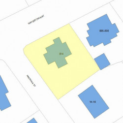814 Watertown St, Newton MA 02465-2116 plot plan