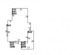 36 Fair Oaks Ave, Newton MA  02460-1217 floor plan