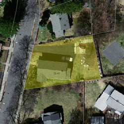 41 Prairie Ave, Newton MA 02466-2103 aerial view