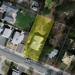 27 Orris St, Newton MA  02466-1313 aerial view