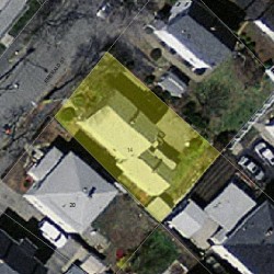 14 Emerald St, Newton MA  02458-1214 aerial view