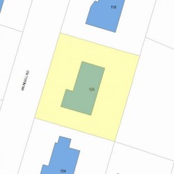 126 Wendell Rd, Newton MA 02459-2947 plot plan
