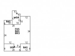 36 Canterbury Rd, Newton MA  02461-1320 floor plan