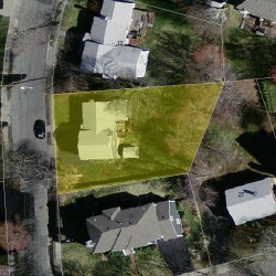 20 Redwood Rd, Newton MA  02459-3125 aerial view
