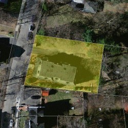 32 Chesley Rd, Newton MA  02459-1904 aerial view