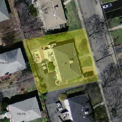 49 Blake St, Newton MA 02460-2005 aerial view