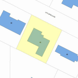 48 Littlefield Rd, Newton MA 02459-3011 plot plan