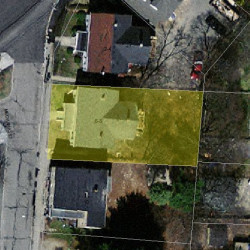 6 Mechanic St, Newton MA 02464-1414 aerial view