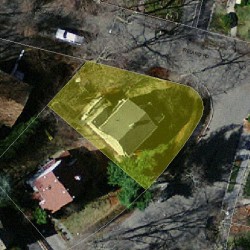 5 Coolidge Rd, Newton MA  02459-1201 aerial view