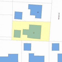 41 Wessex Rd, Newton MA  02459-1624 plot plan