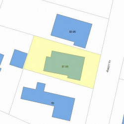 97 Jewett St, Newton MA 02458-1540 plot plan