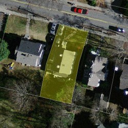 14 Church St, Newton MA  02458-2016 aerial view
