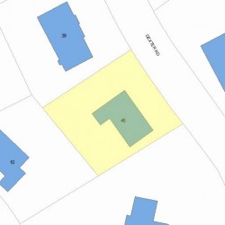 45 Dexter Rd, Newton MA  02460-2317 plot plan
