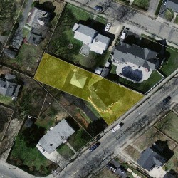 613 California St, Newton MA 02460-1242 aerial view