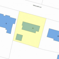 20 Kenilworth St, Newton MA 02458-2706 plot plan