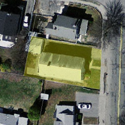 29 Cherry St, Newton MA 02465-1234 aerial view