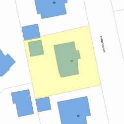 57 Kenwood Ave, Newton MA 02459-1421 plot plan