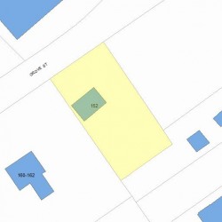 152 Grove St, Newton MA 02466-2257 plot plan