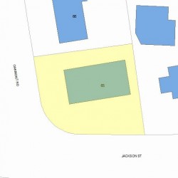 65 Jackson St, Newton MA 02459-2511 plot plan
