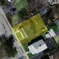 40 Kensington St, Newton MA  02460-1312 aerial view