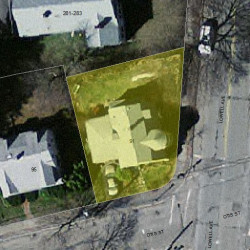 91 Otis St, Newton MA 02460-1822 aerial view