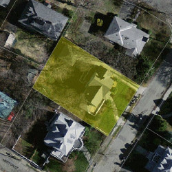 50 Elmhurst Rd, Newton MA  02458-2233 aerial view