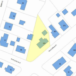 589 California St, Newton MA 02460-1244 plot plan