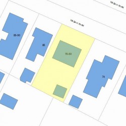 80 Waban St, Newton MA 02458-1415 plot plan