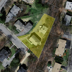 406 Central St, Newton MA  02466-2205 aerial view