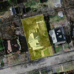 47 Stearns St, Newton MA  02459-2441 aerial view