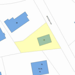45 Beecher Pl, Newton MA 02459-2344 plot plan