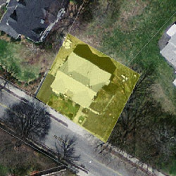 11 River St, Newton MA  02465-1835 aerial view