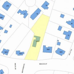 1905 Beacon St, Newton MA  02468-1441 plot plan
