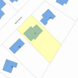 42 Kingston Rd, Newton MA  02461-1014 plot plan