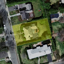 11 Ferncroft Rd, Newton MA  02468-1213 aerial view