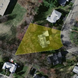 73 Levbert Rd, Newton MA  02459-3008 aerial view