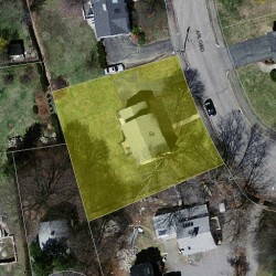 54 Arlo Rd, Newton MA 02464-1001 aerial view