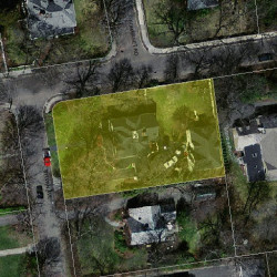 8 Sylvan Ave, Newton MA  02465-3016 aerial view