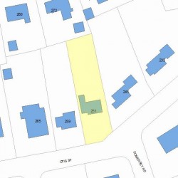 251 Otis St, Newton MA 02465-2531 plot plan