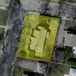 6 Rangeley Rd, Newton MA  02465-1219 aerial view