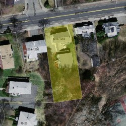 1248 Beacon St, Newton MA 02468-1717 aerial view